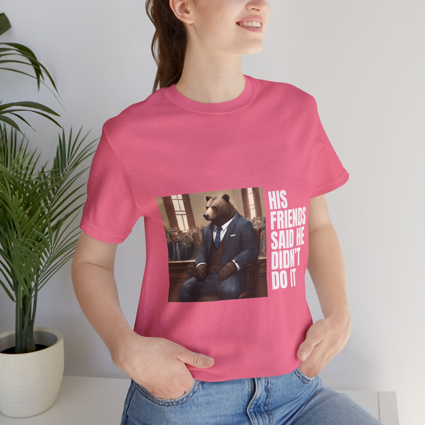 Women's Bear Trial Tee - White Graphic