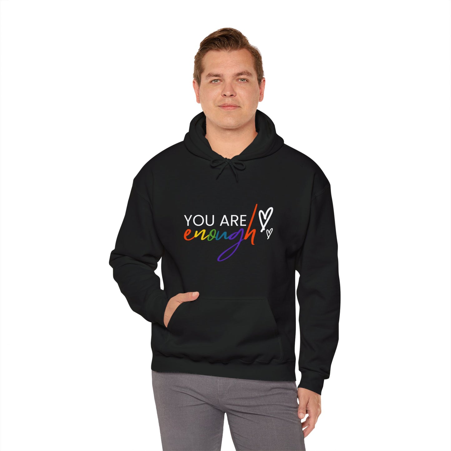 "You Are Enough" Hooded Sweatshirt