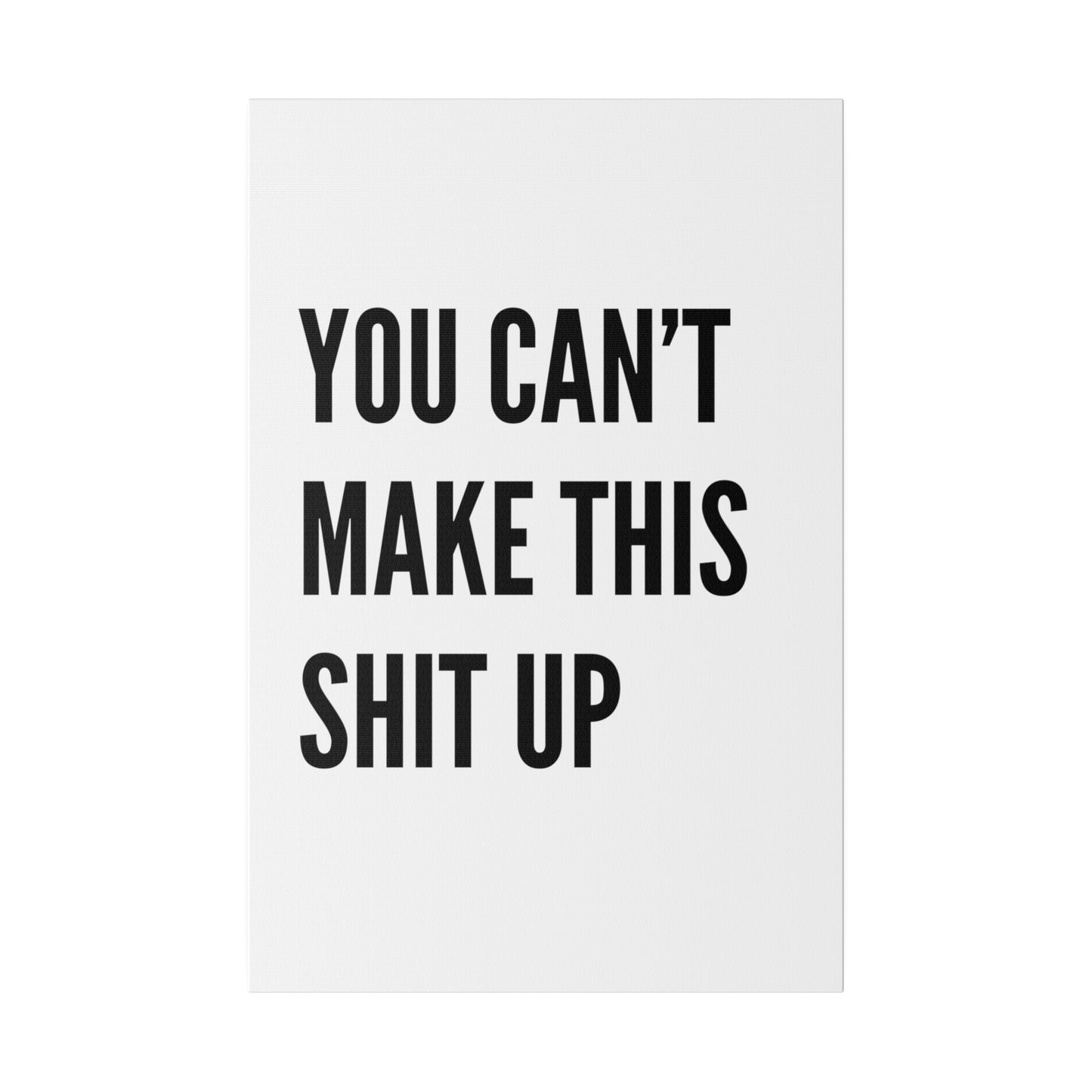 Can't Make This Up Matte Canvas, Stretched, 0.75"