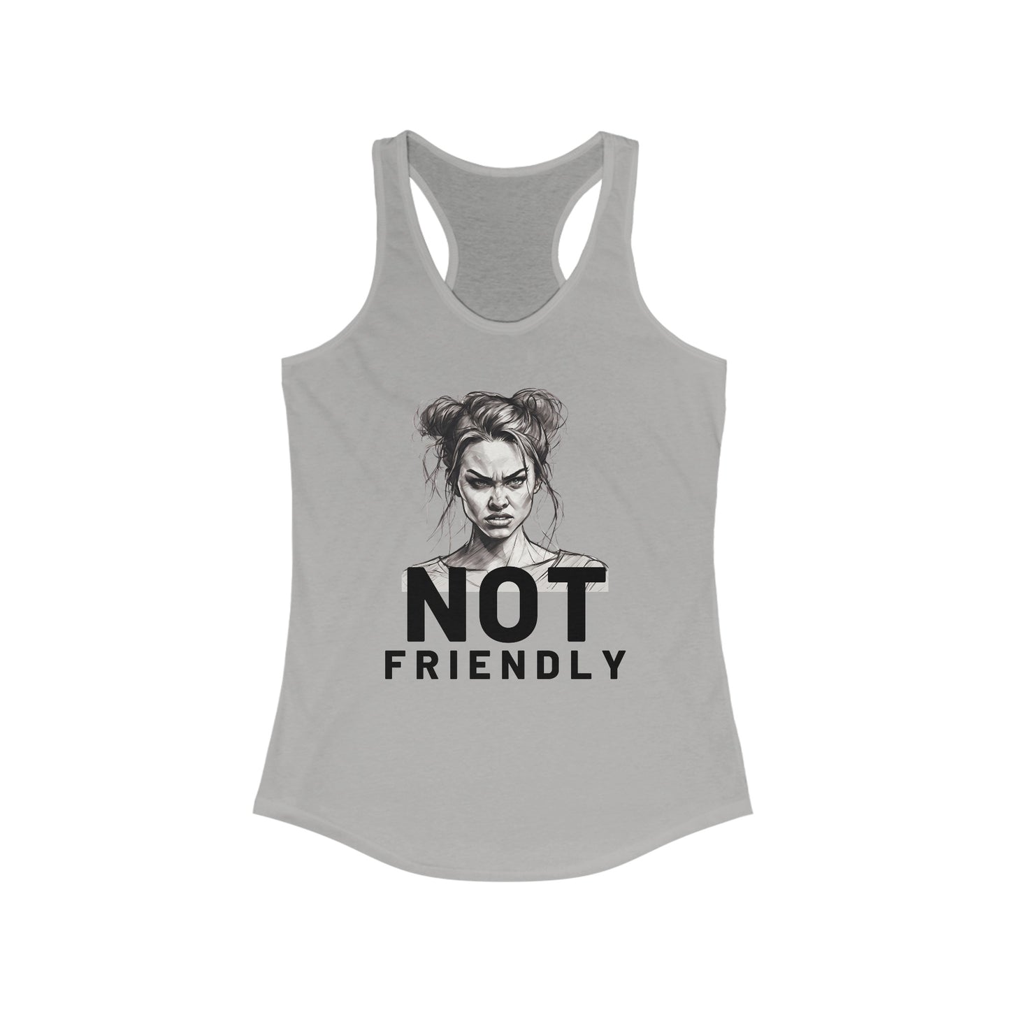 Not Friendly Racerback Tank