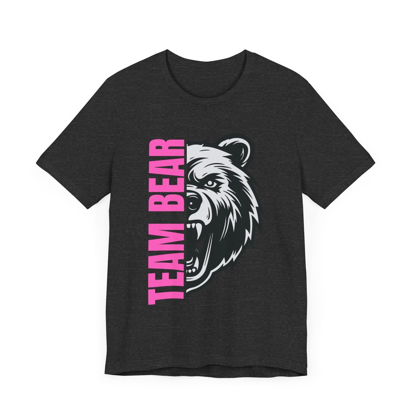 Women's "Team Bear" Tee - Pink Lettering