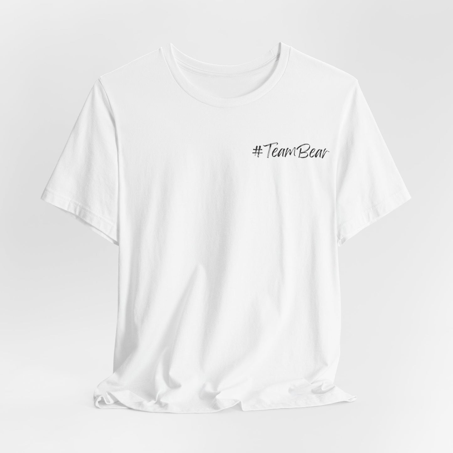 Women's Two-Sided Graphic "Team Bear" Tee - Black Graphics