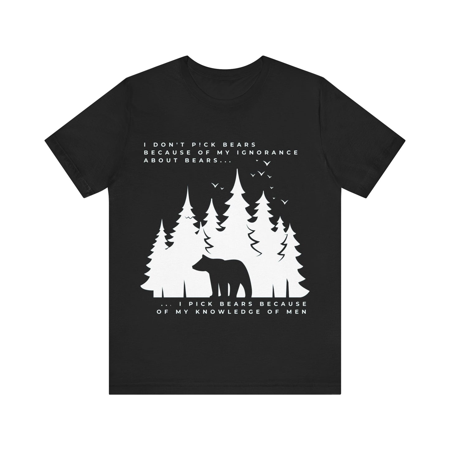 Women's Bear Quote Tee - White Graphic