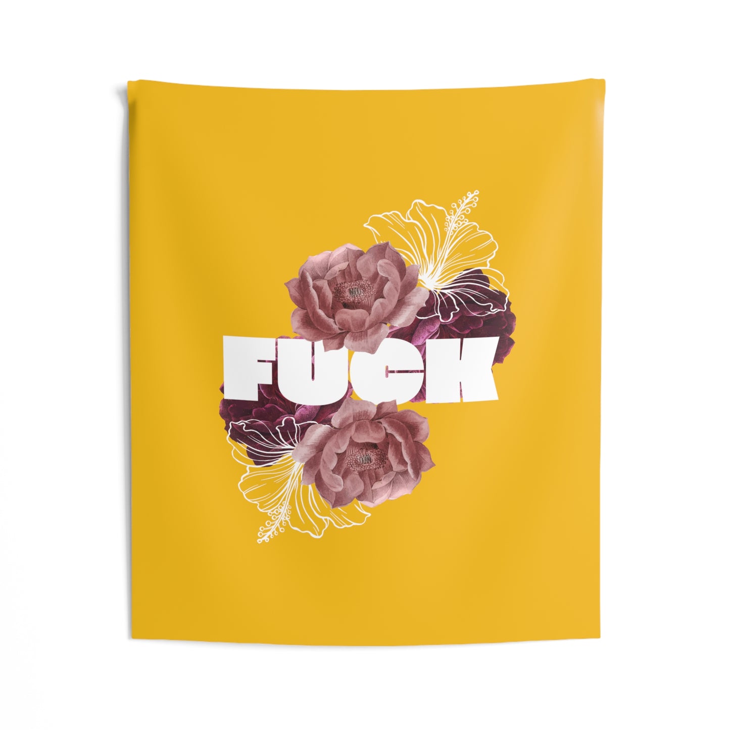 Fuck Indoor Wall Tapestries