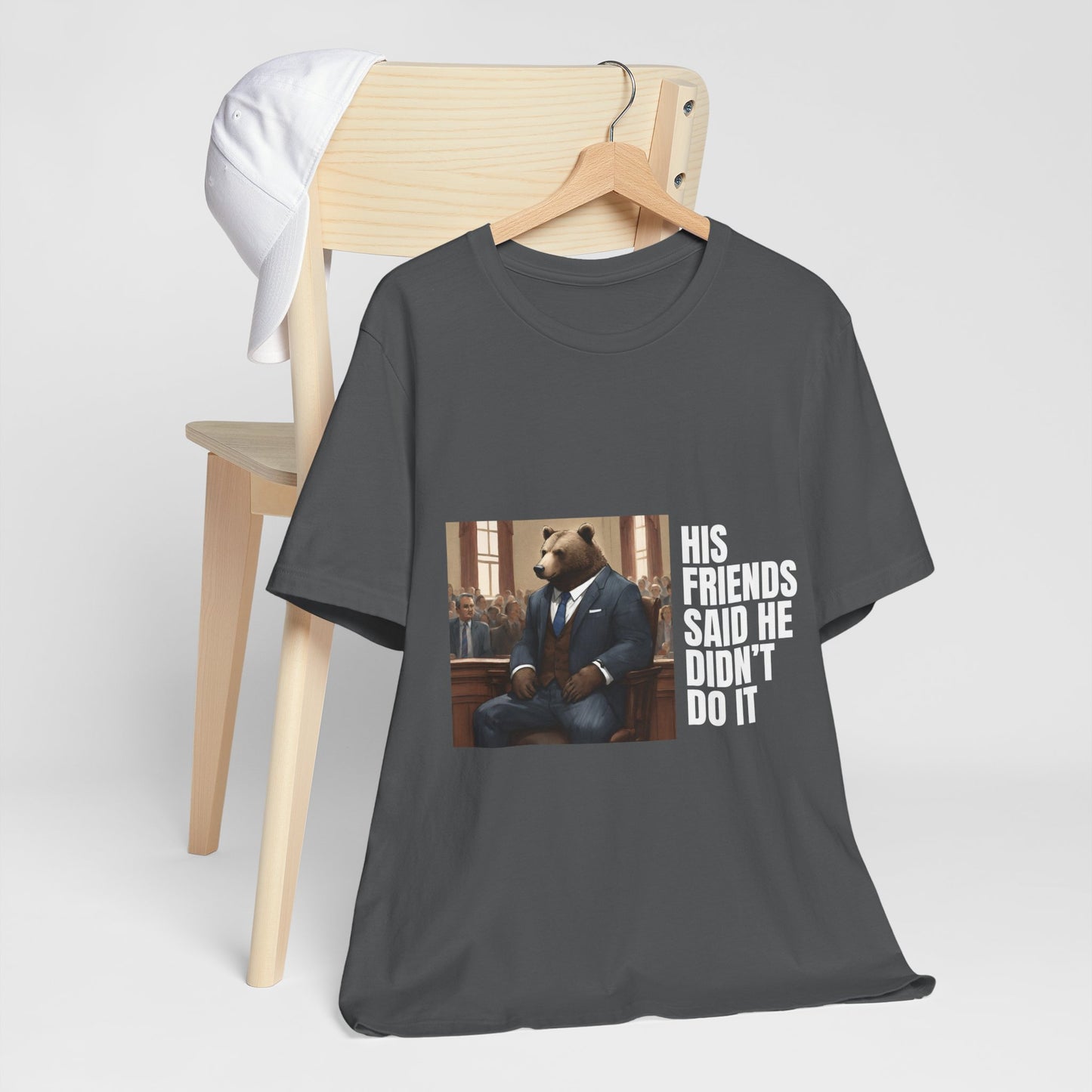 Women's Bear Trial Tee - White Graphic