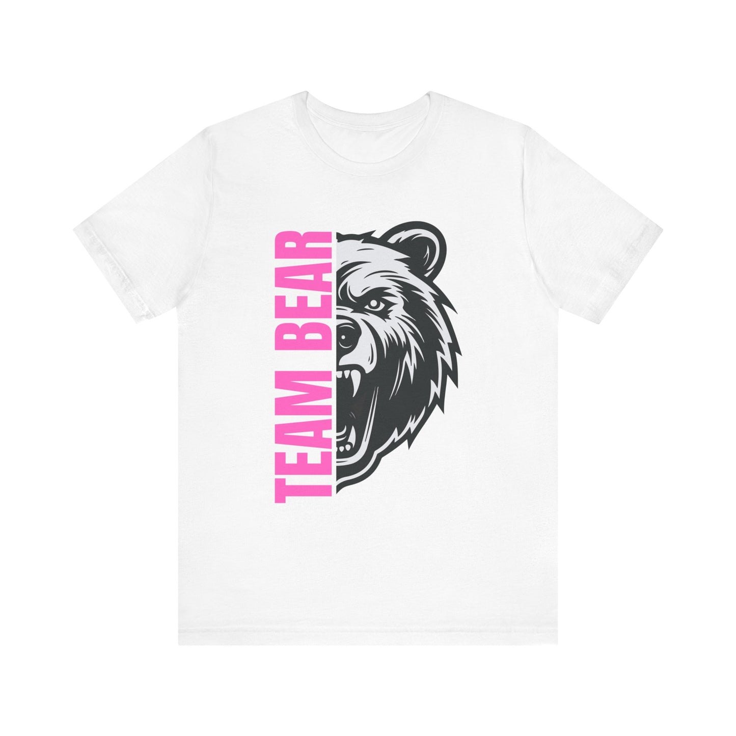 Women's "Team Bear" Tee - Pink Lettering