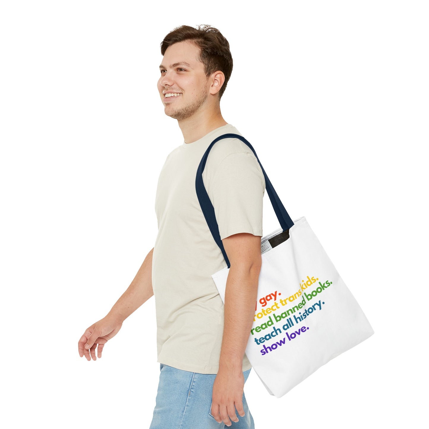 Pride Quote Tote Bag (AOP)