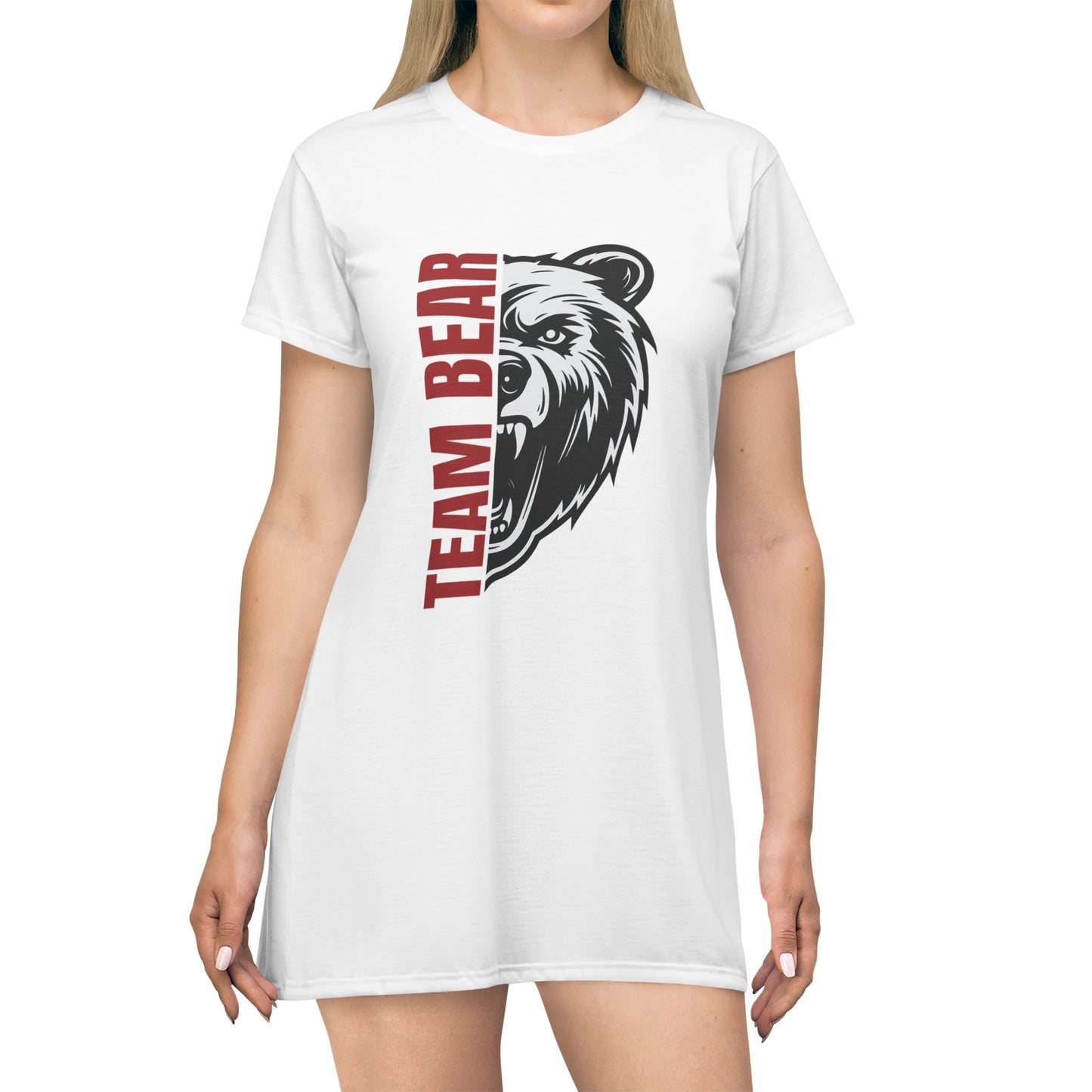 Team Bear T-Shirt Dress (AOP)