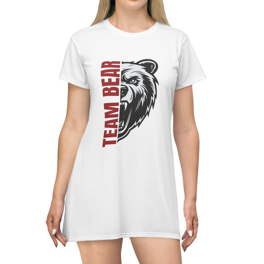 Team Bear T-Shirt Dress (AOP)