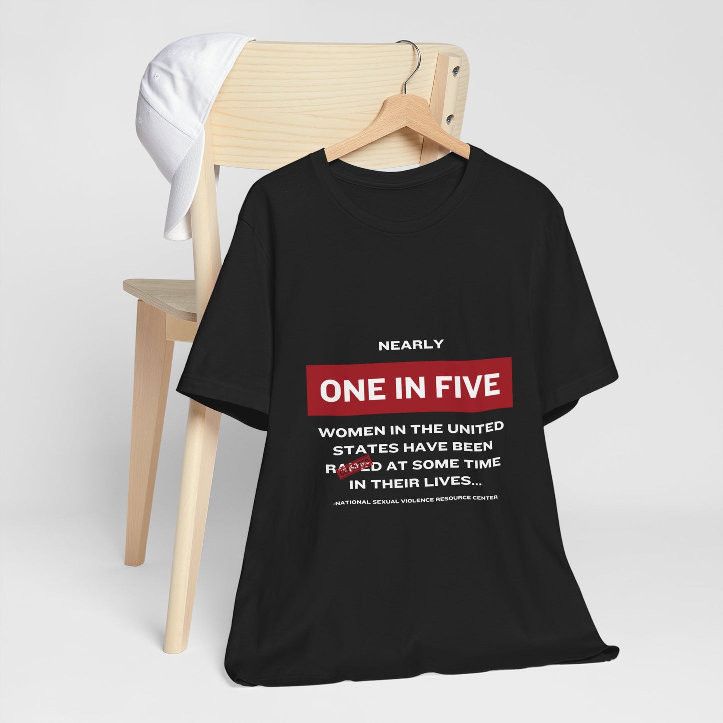 Women's Statistics Tee - White Writing