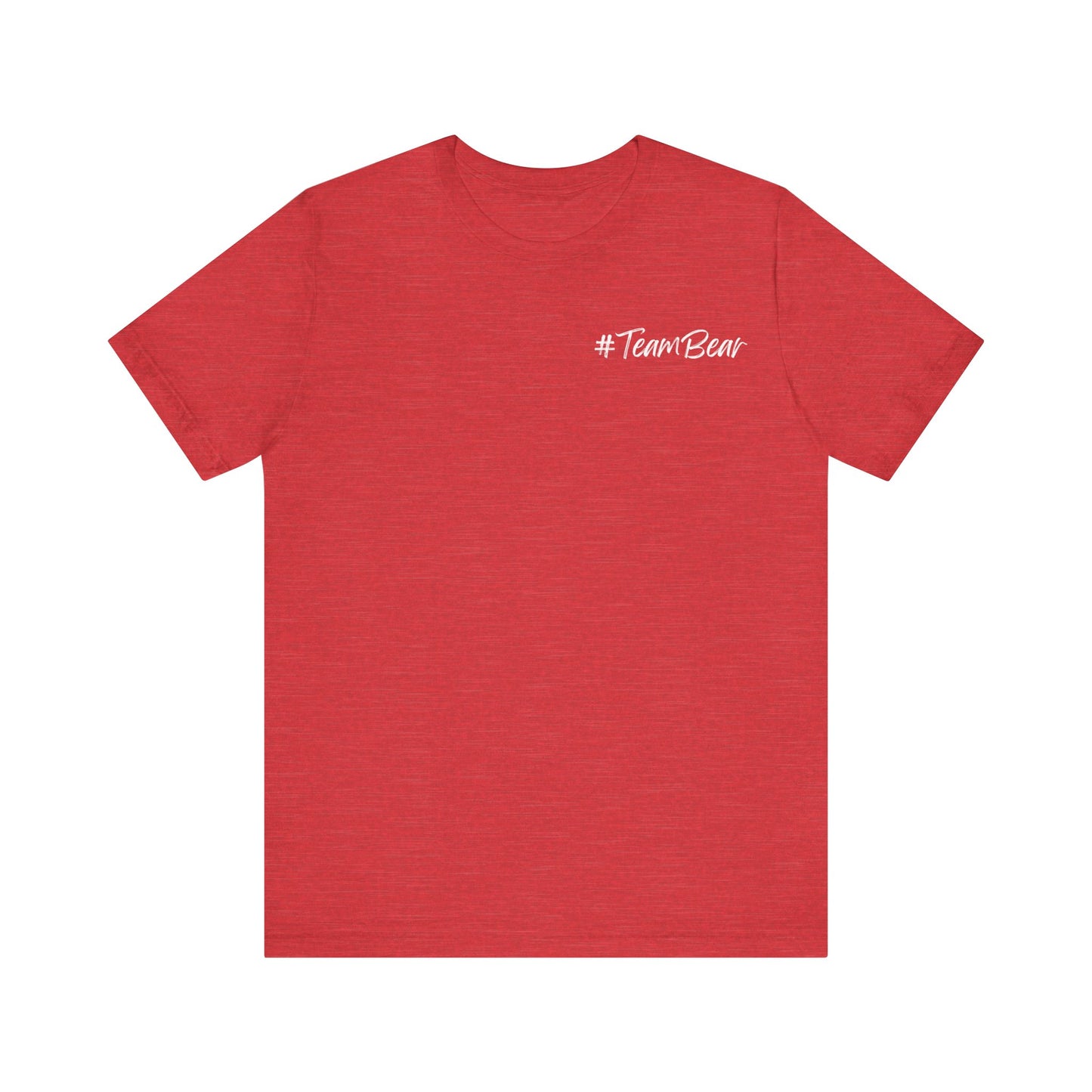 Women's Two-Sided Graphic "Team Bear" Tee - White Graphics