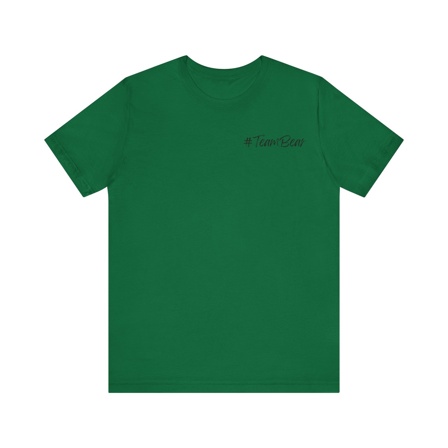 Women's Two-Sided Graphic "Team Bear" Tee - Black Graphics