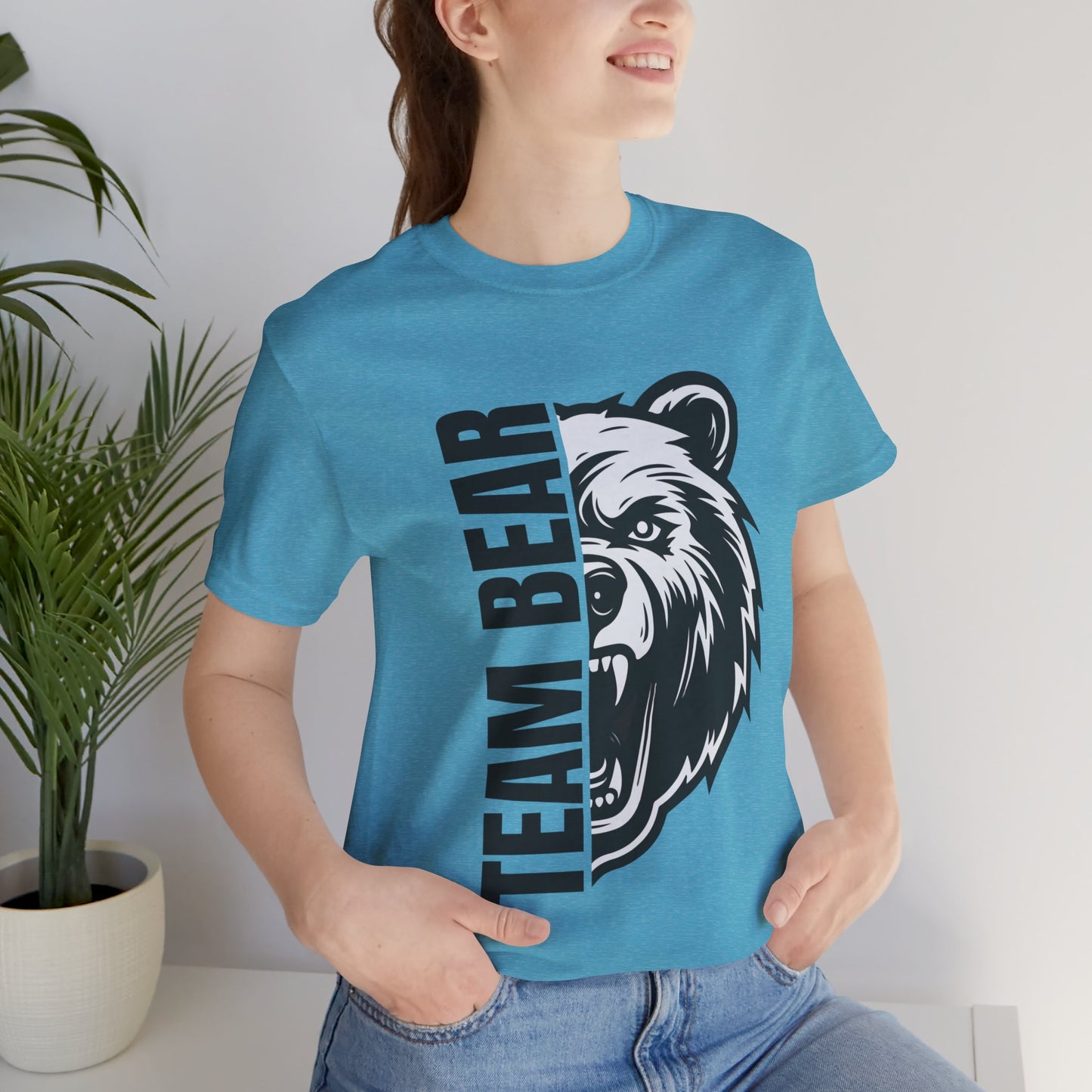 Women's "Team Bear" Tee - Black Lettering