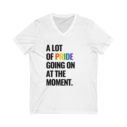 "A Lot of Pride" Short Sleeve V-Neck Tee