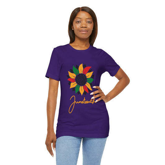 Juneteenth Floral Short Sleeve Tee