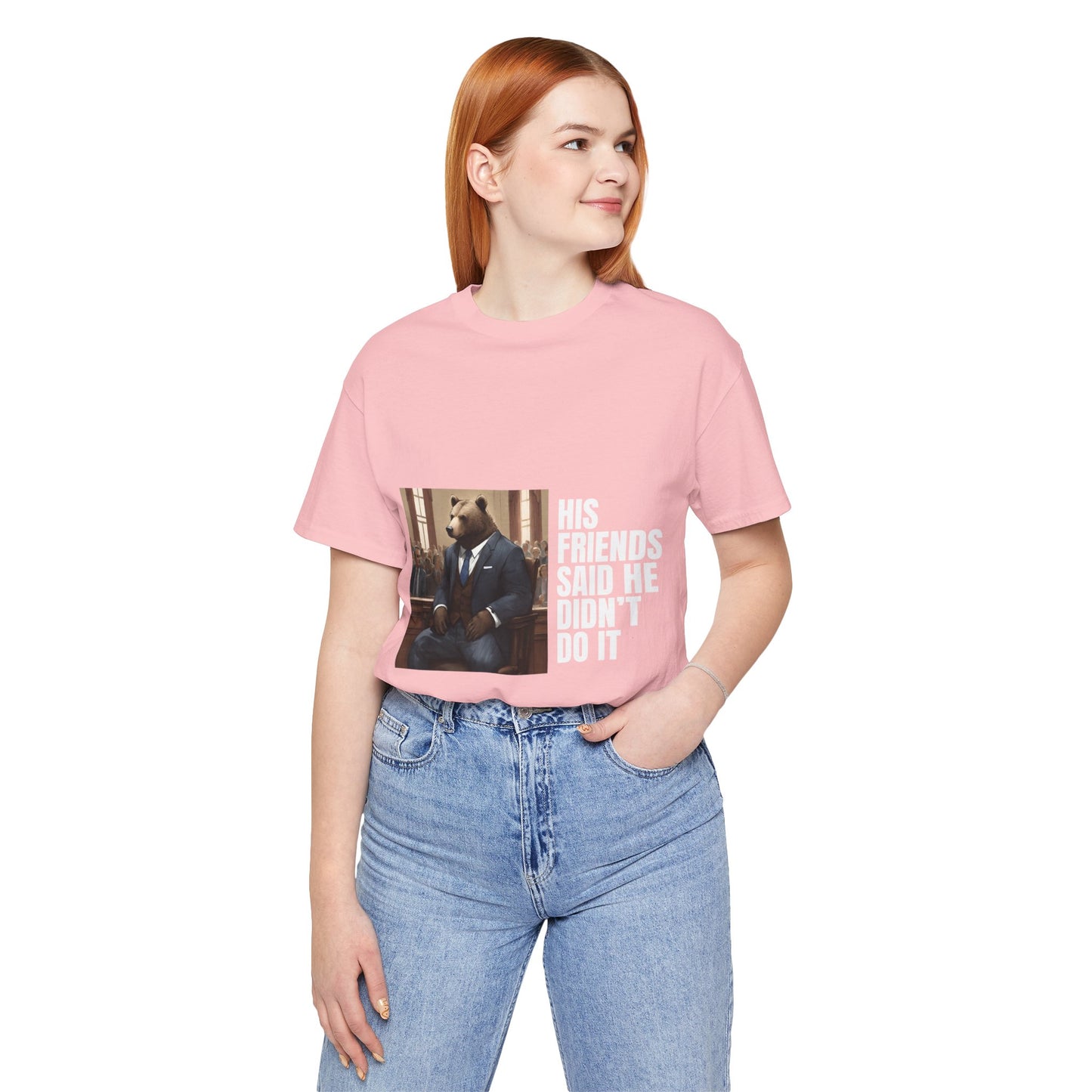 Women's Bear Trial Tee - White Graphic