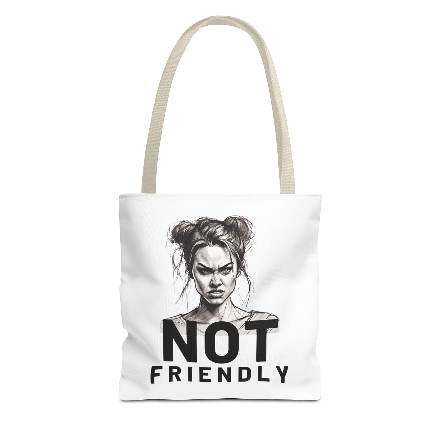 Not Friendly Tote Bag (AOP)