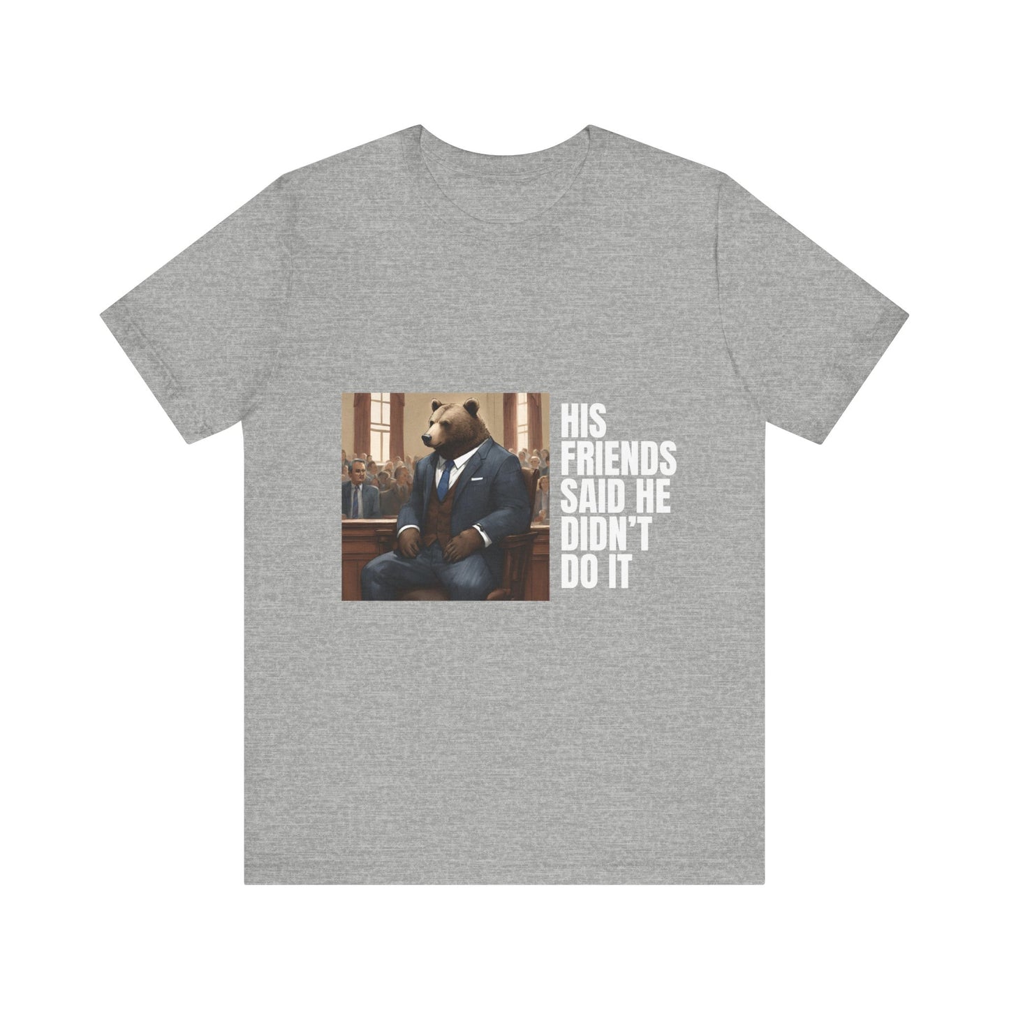 Women's Bear Trial Tee - White Graphic