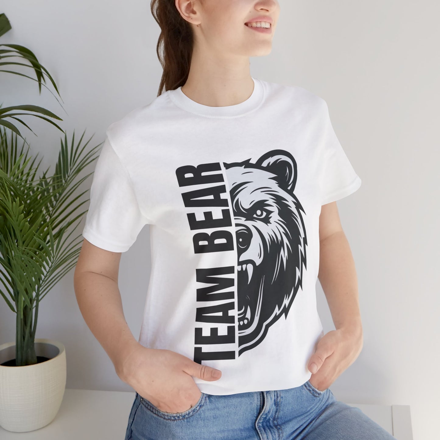 Women's "Team Bear" Tee - Black Lettering