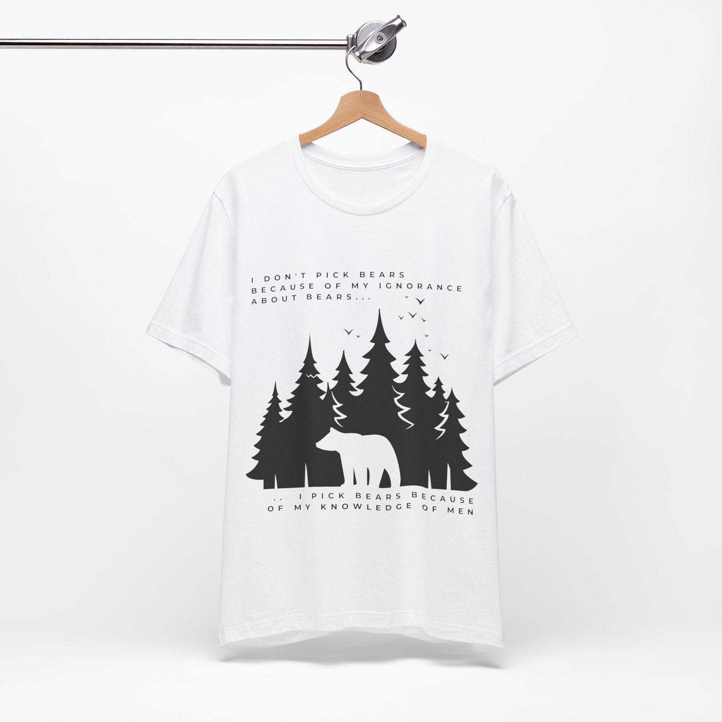 Women's Bear Quote Tee - Black Graphic
