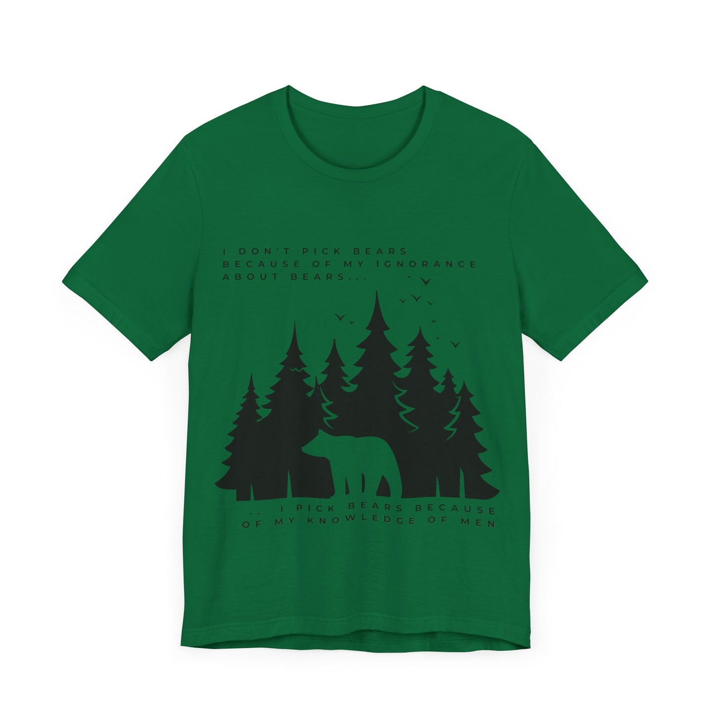 Women's Bear Quote Tee - Black Graphic