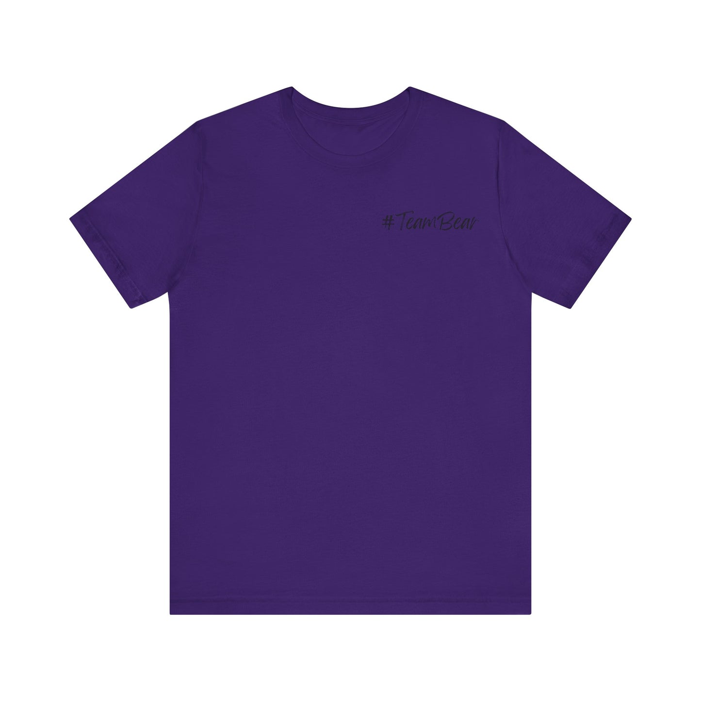 Women's Two-Sided Graphic "Team Bear" Tee - Black Graphics