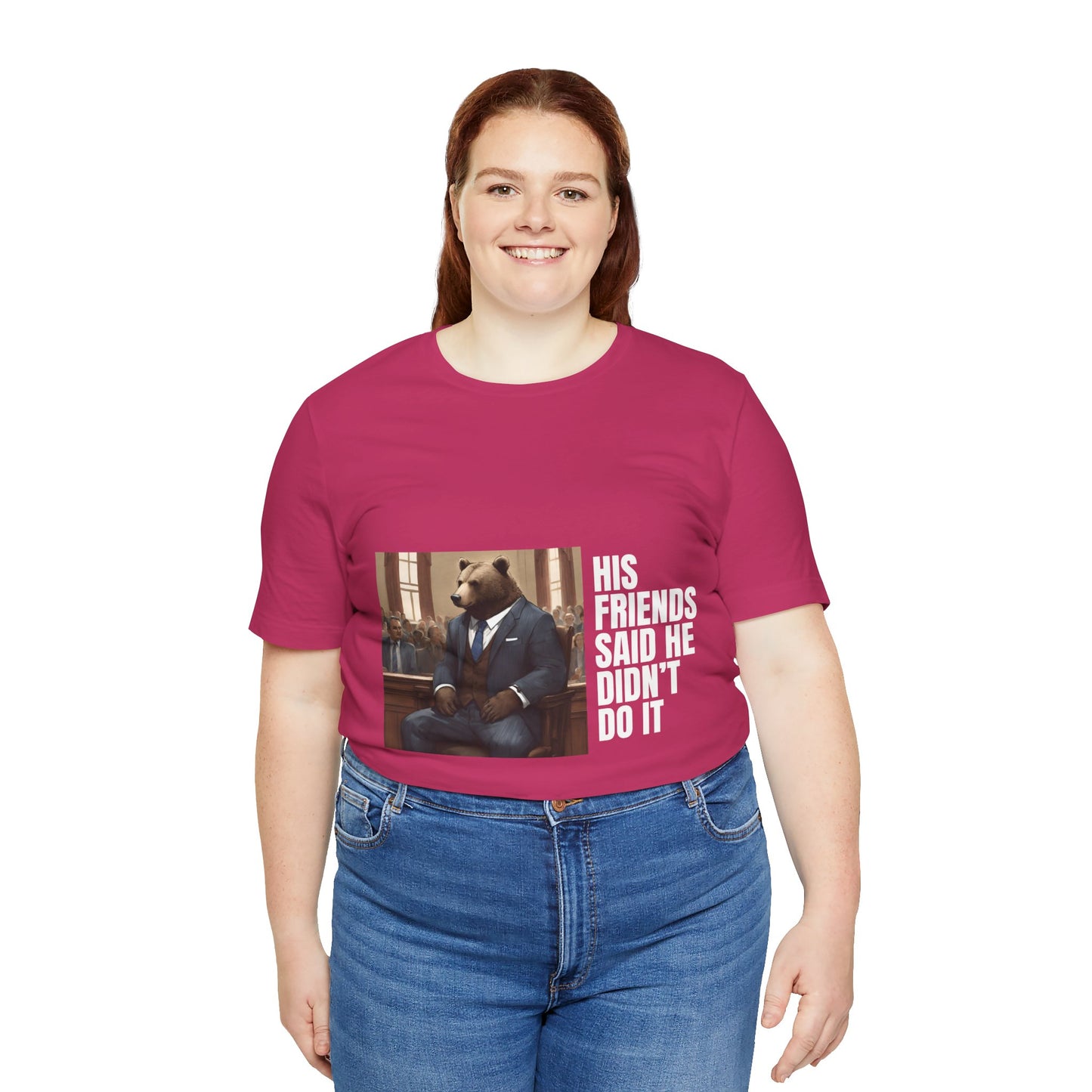 Women's Bear Trial Tee - White Graphic