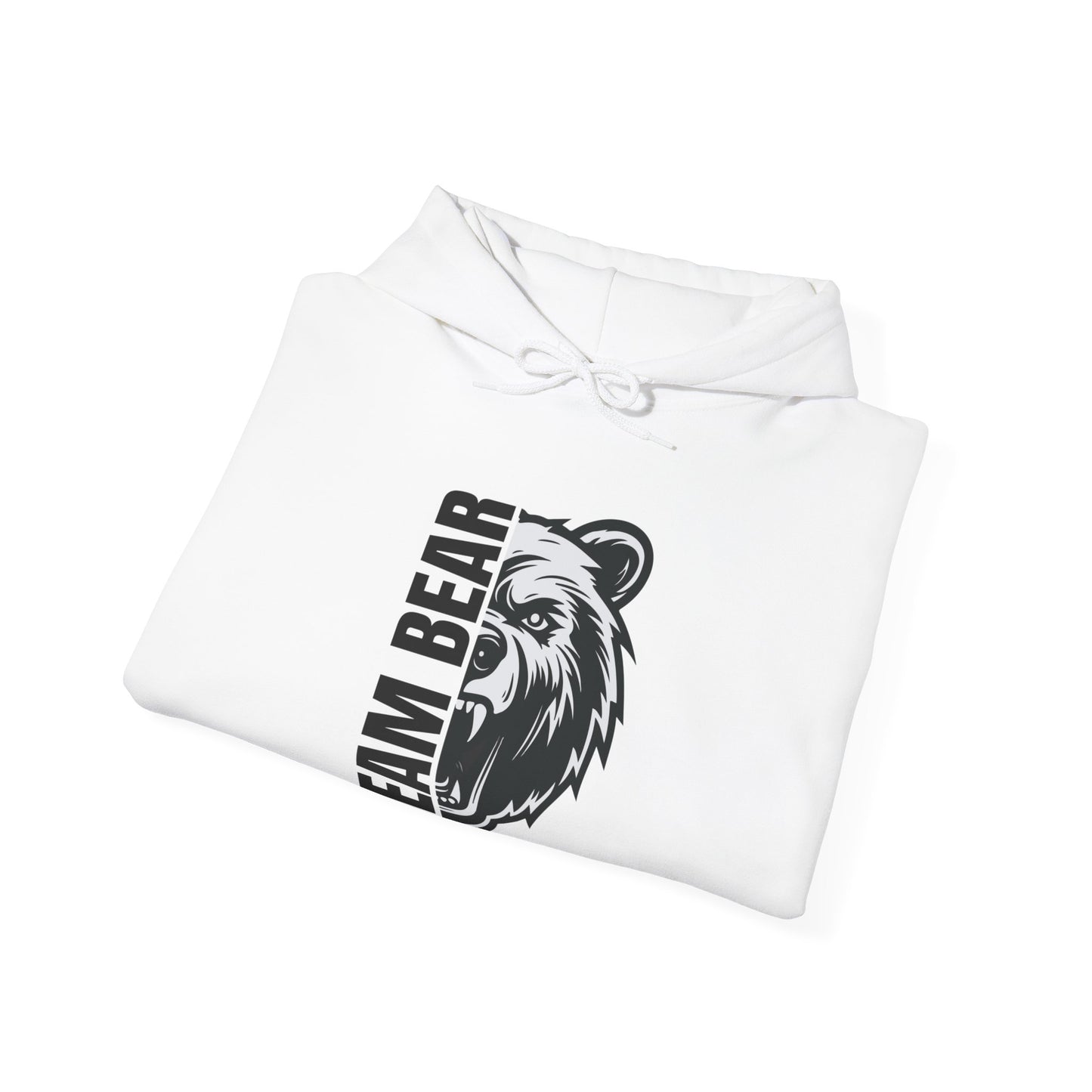 Women's "Team Bear" Hooded Sweatshirt - Black Lettering