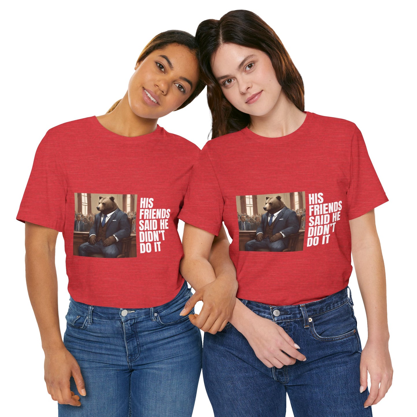 Women's Bear Trial Tee - White Graphic