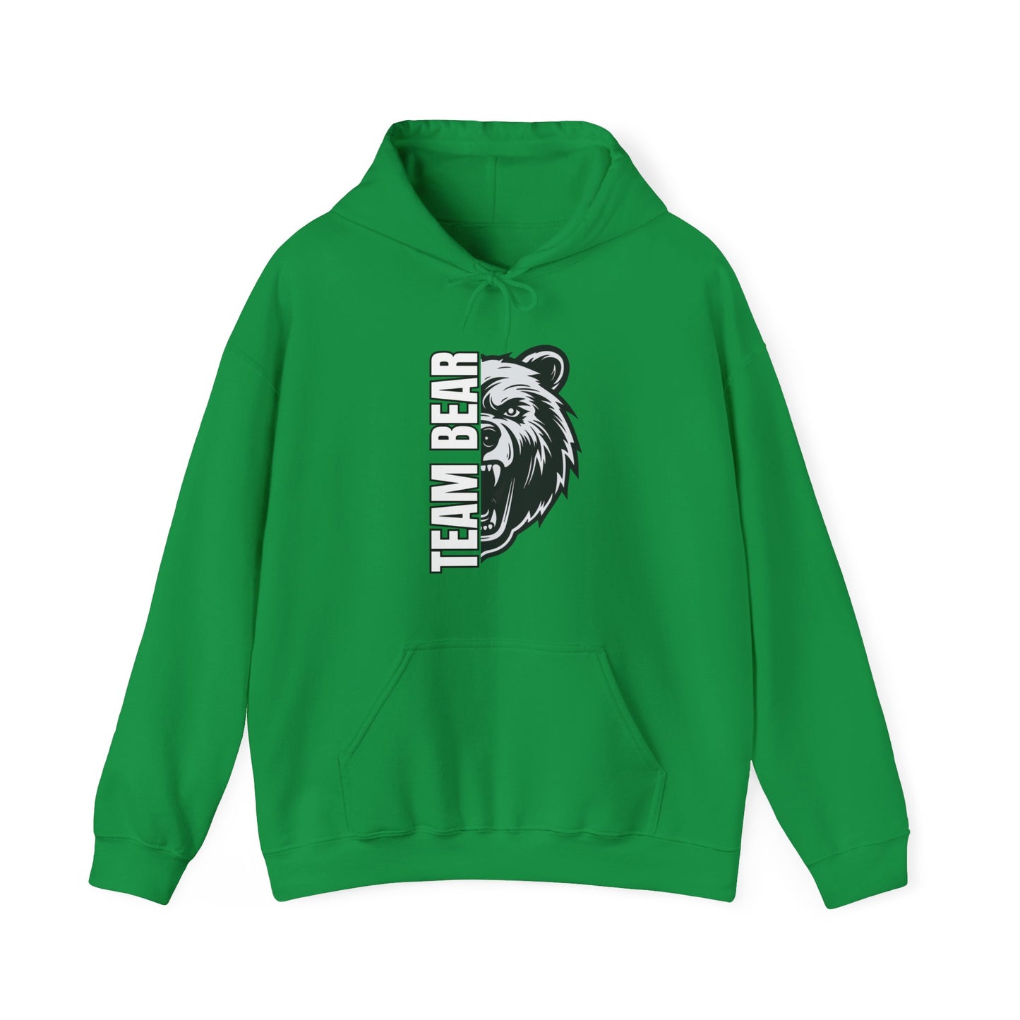 Women's "Team Bear" Hooded Sweatshirt - White Lettering