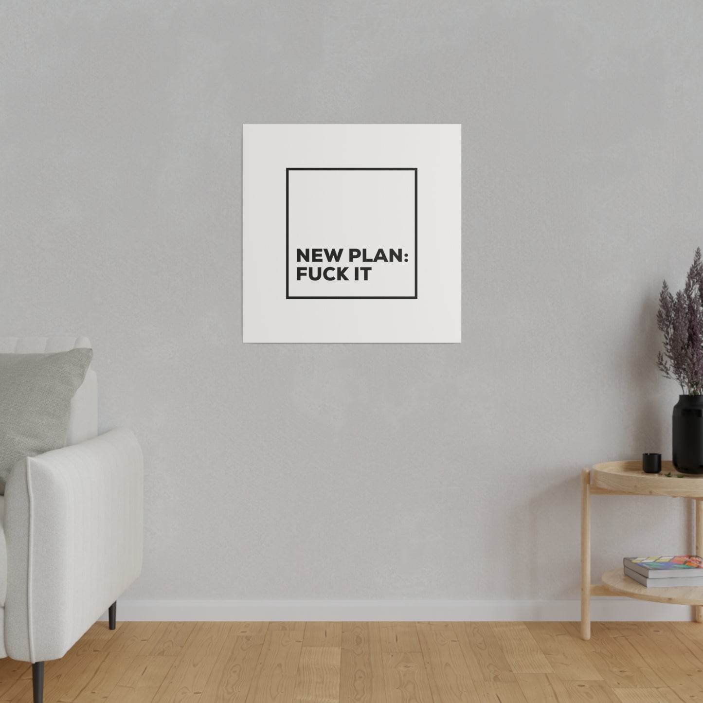 New Plan Matte Canvas, Stretched, 0.75"