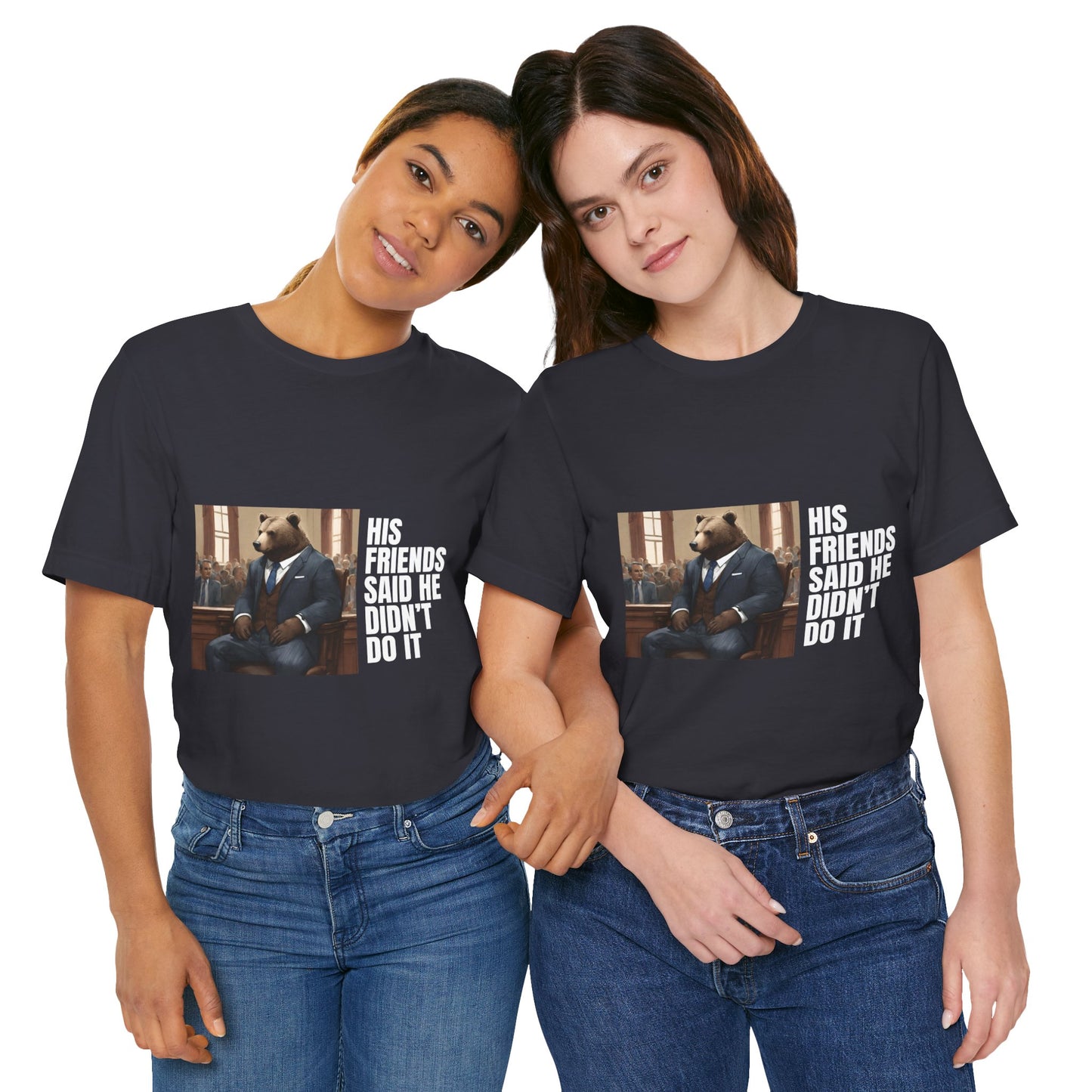 Women's Bear Trial Tee - White Graphic