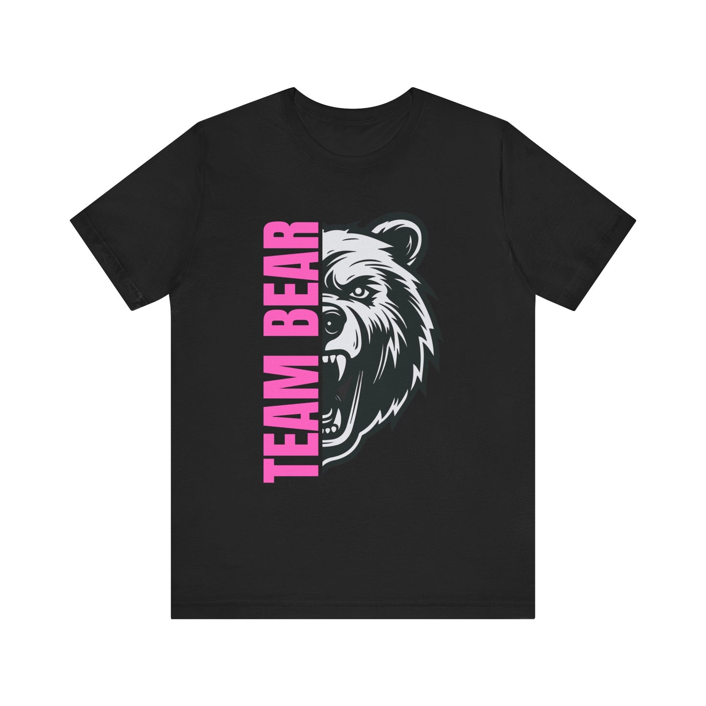 Women's "Team Bear" Tee - Pink Lettering