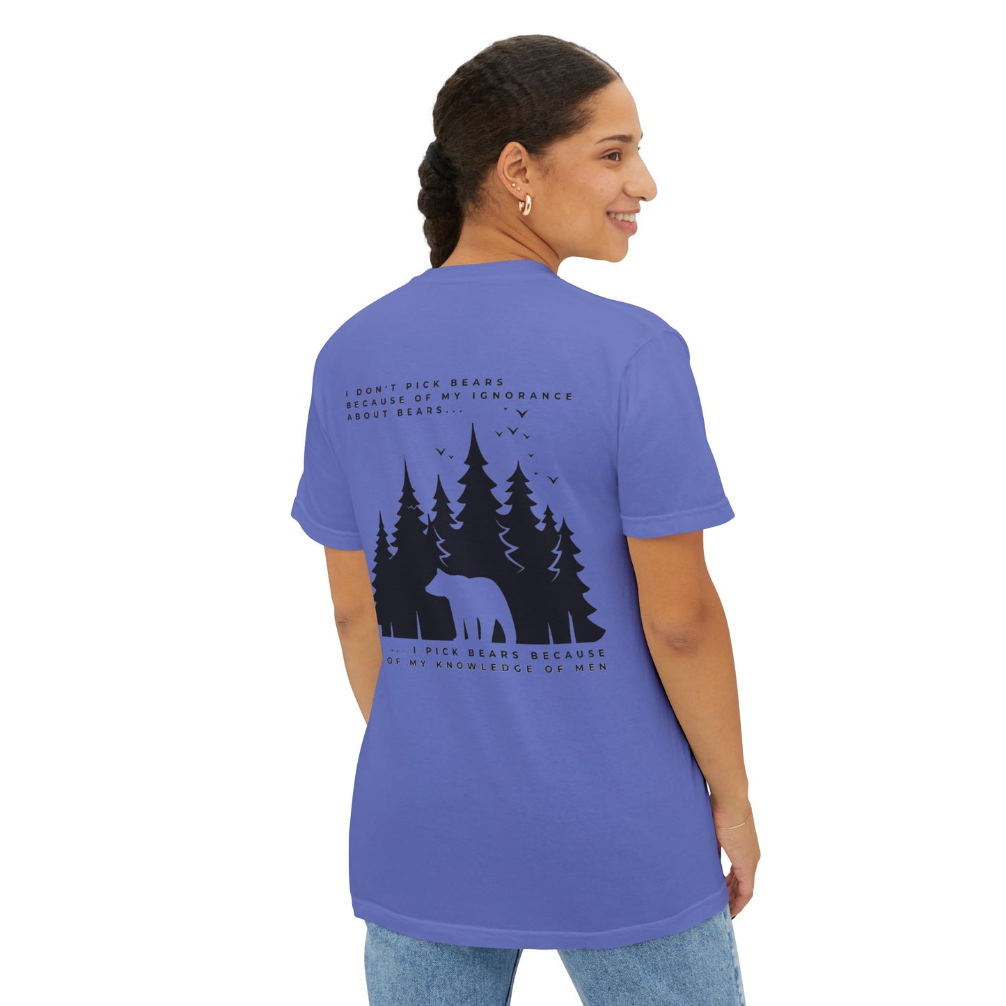 Women's Bear in Woods Pocket T-Shirt