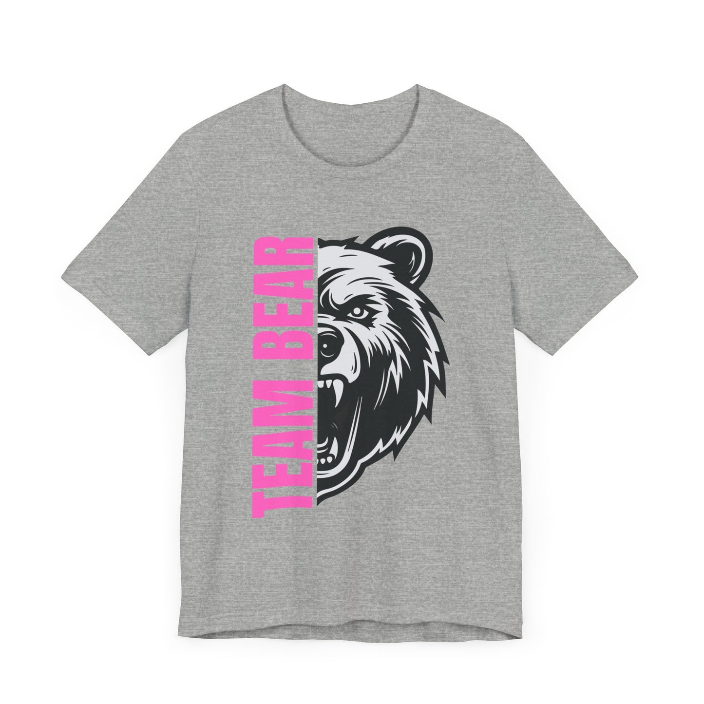 Women's "Team Bear" Tee - Pink Lettering