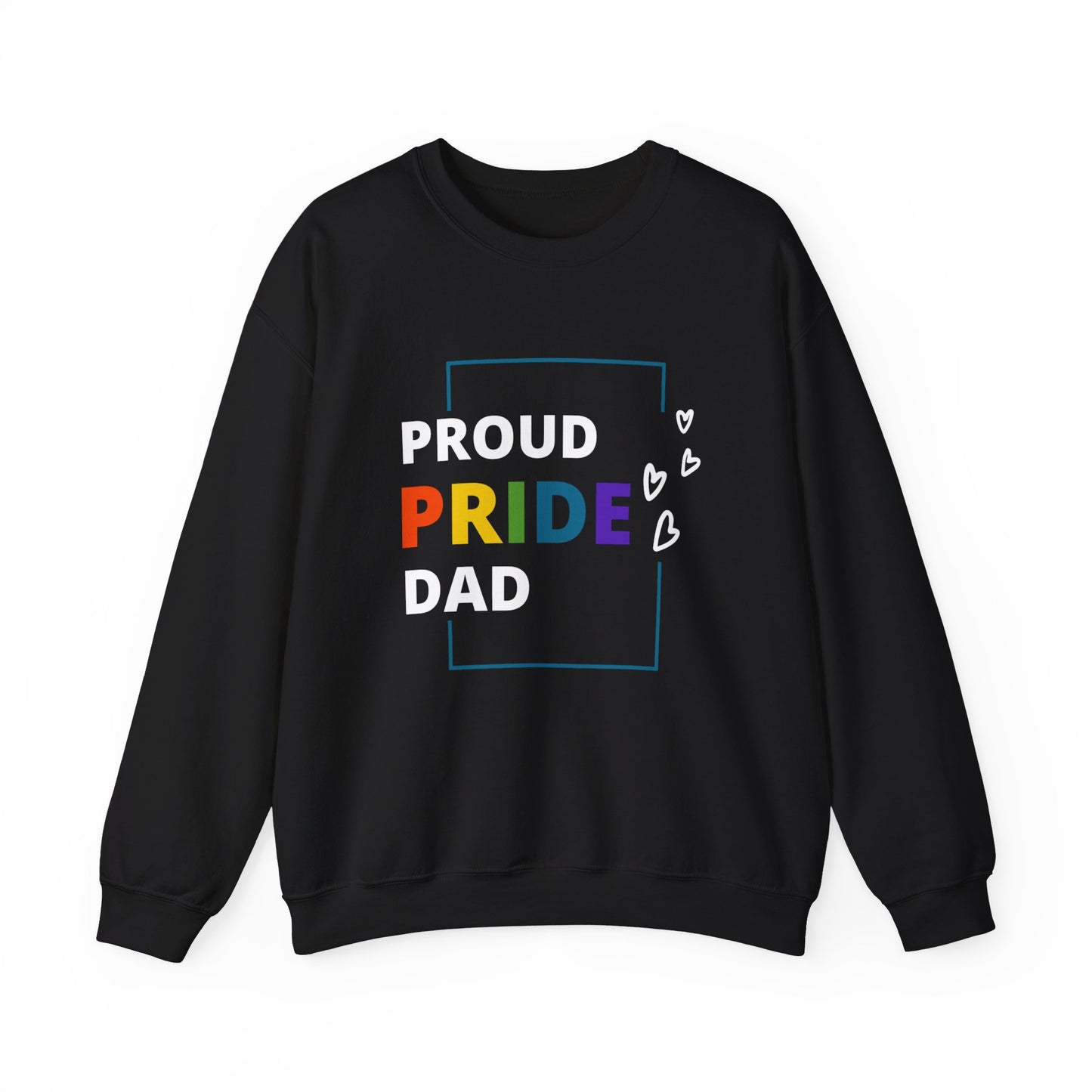 Proud Pride Dad Crewneck Sweatshirt