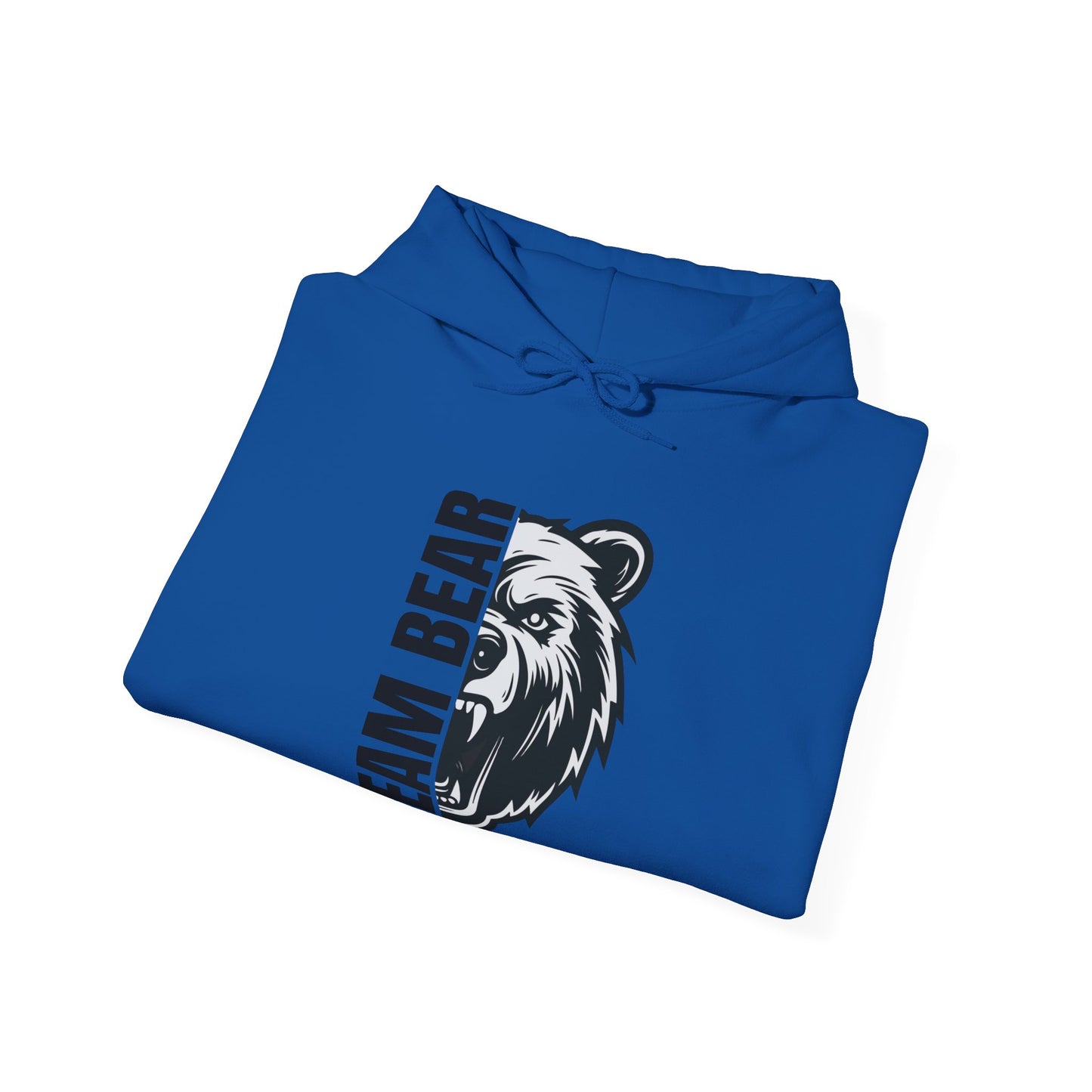Women's "Team Bear" Hooded Sweatshirt - Black Lettering