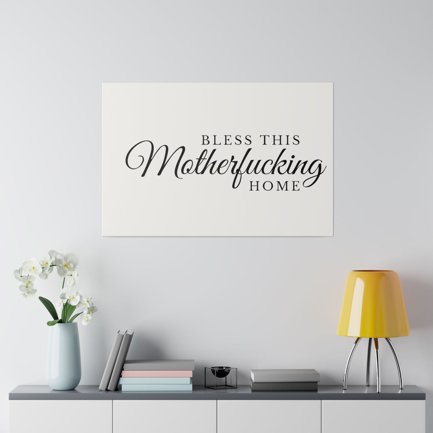 Bless This Home Matte Canvas, Stretched, 0.75"
