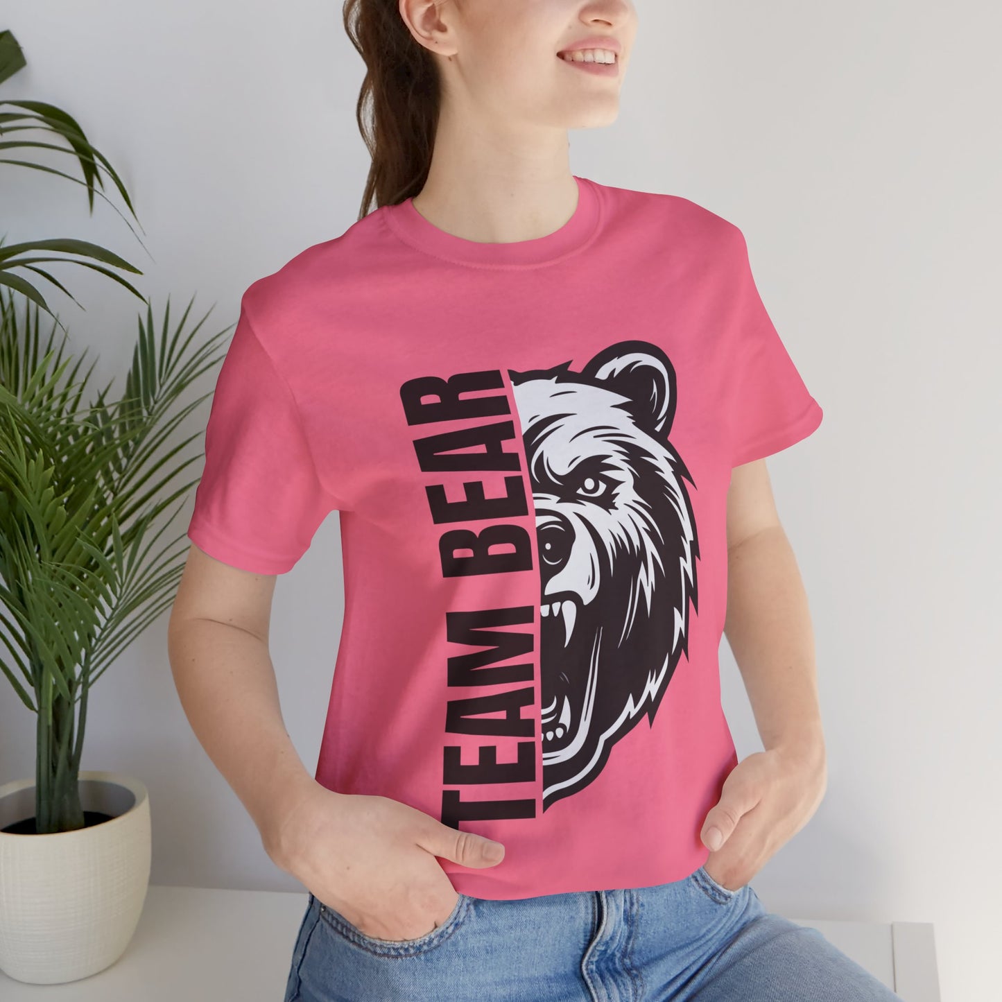 Women's "Team Bear" Tee - Black Lettering