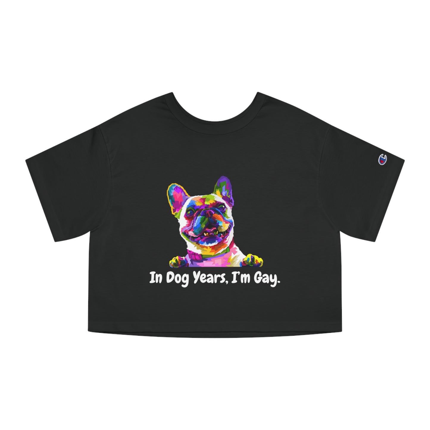 "In Dog Years, I'm Gay" Cropped T-Shirt