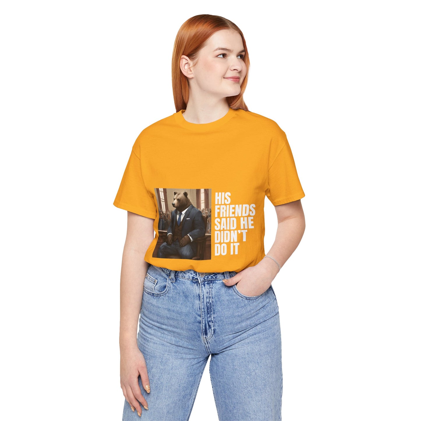 Women's Bear Trial Tee - White Graphic