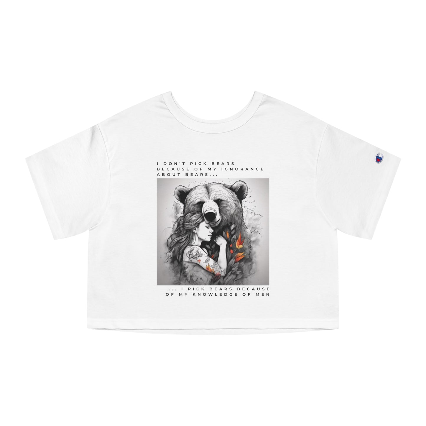 Women's Bear Hug Cropped T-Shirt