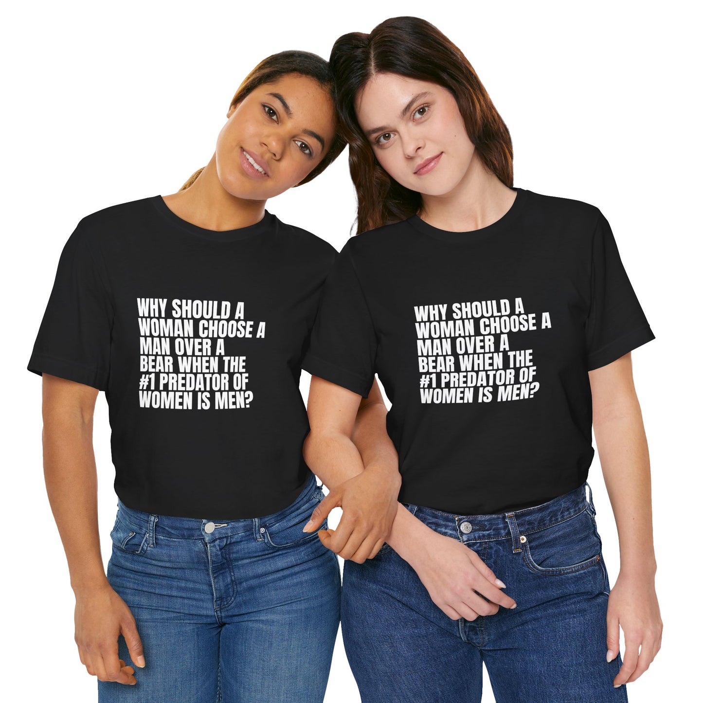 Women's Man v. Bear Quoted Tee