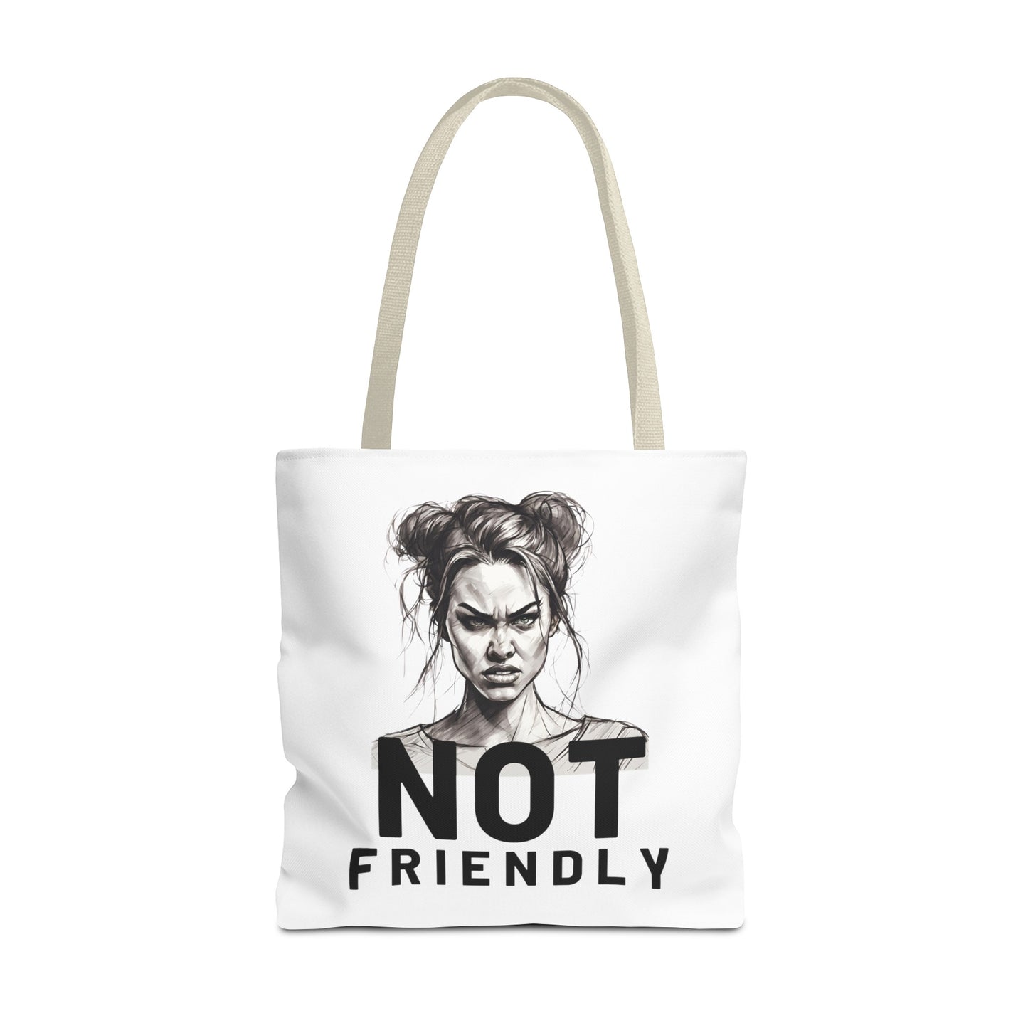 Not Friendly Tote Bag (AOP)