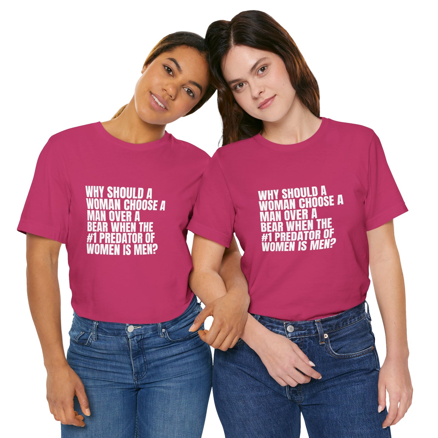 Women's Man v. Bear Quoted Tee