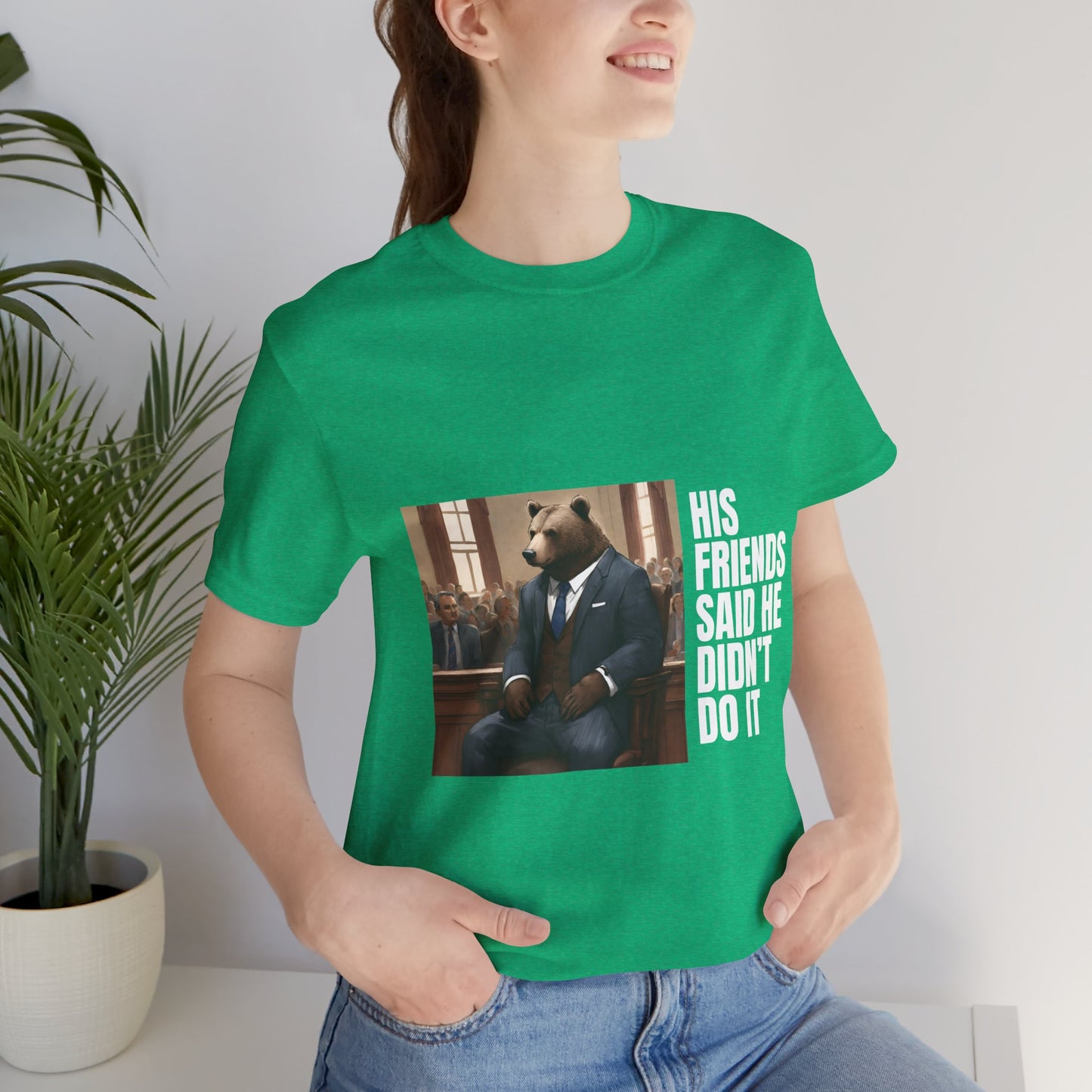 Women's Bear Trial Tee - White Graphic