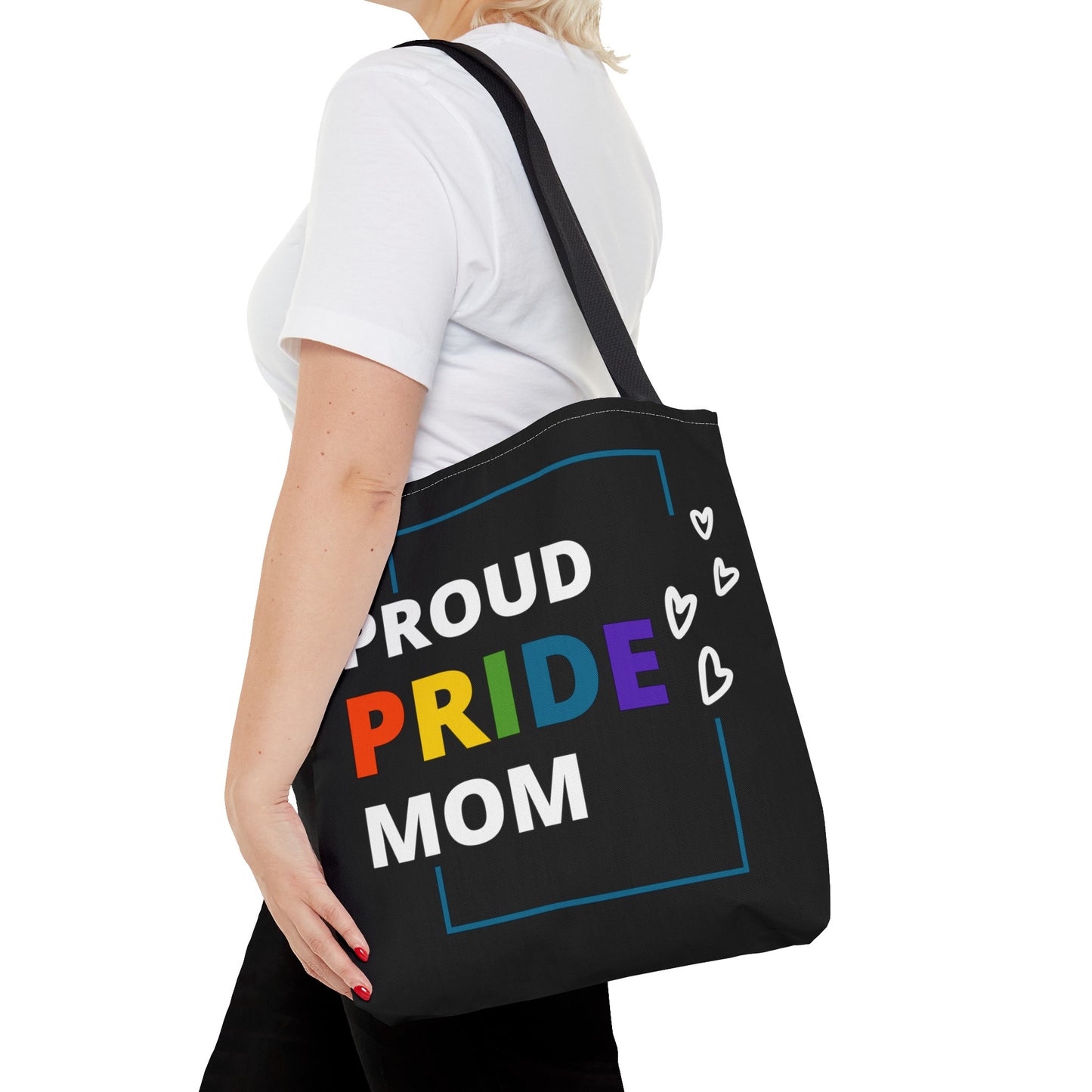 "Proud Pride Mom" Tote Bag (AOP)