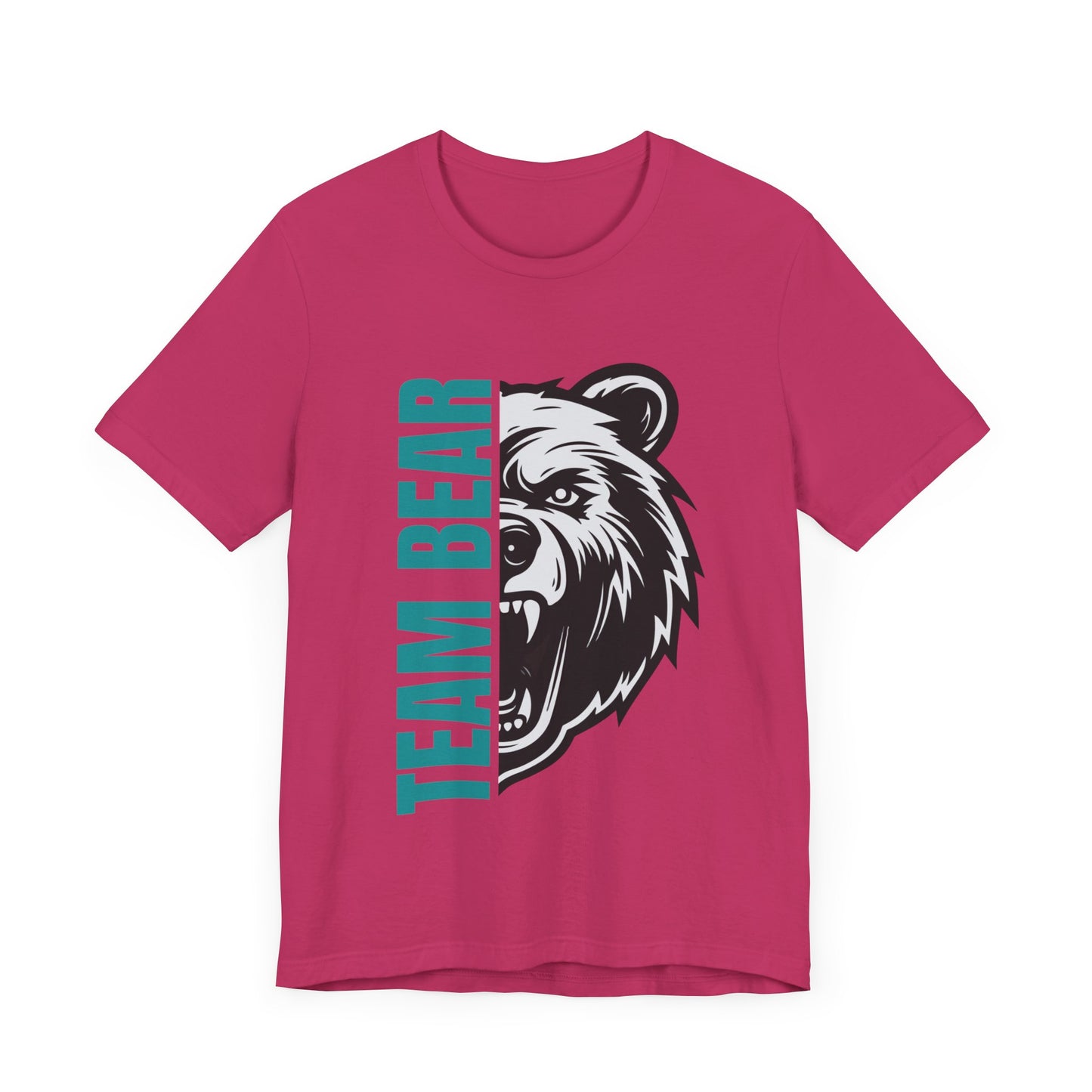 Women's "Team Bear" Tee - Teal Lettering