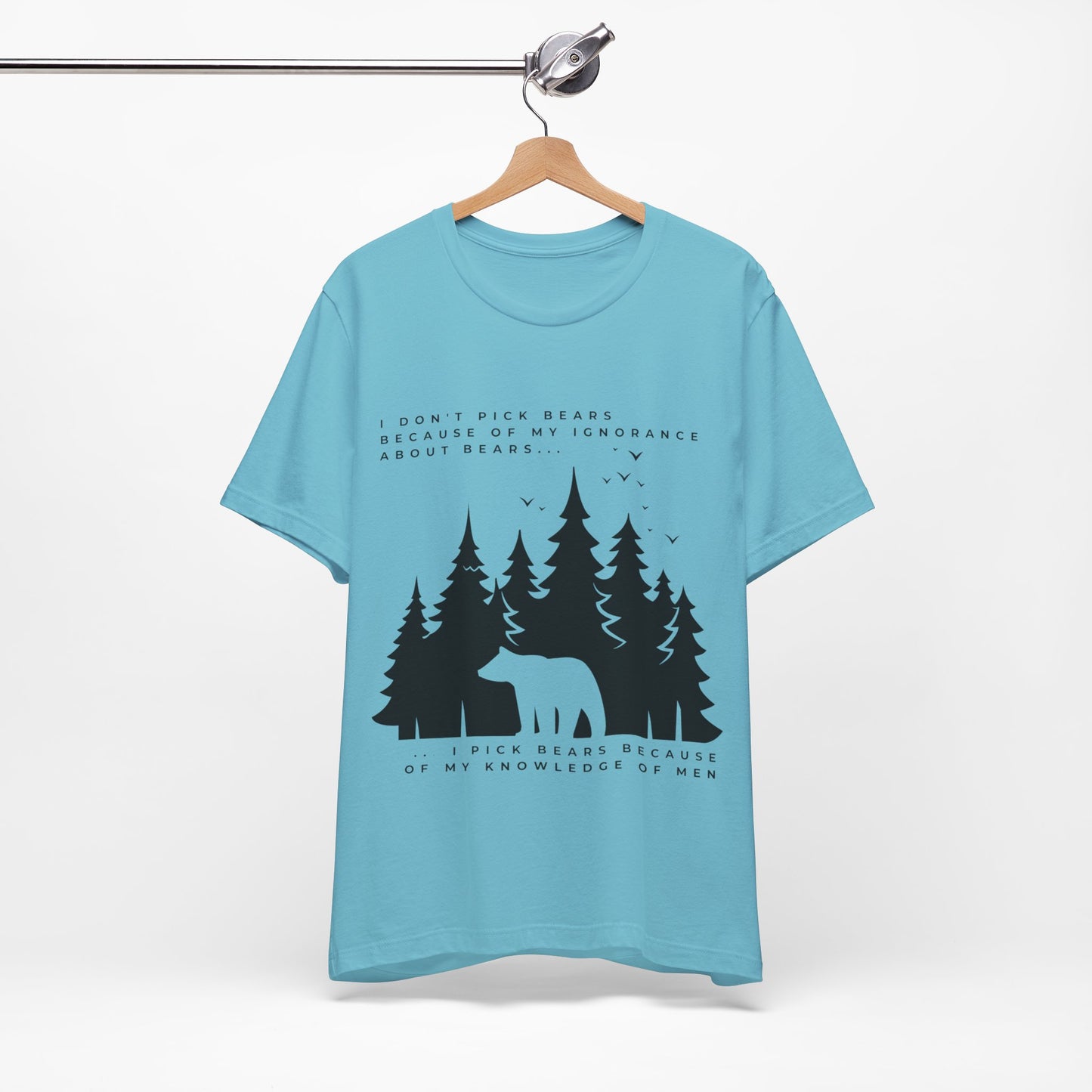 Women's Bear Quote Tee - Black Graphic