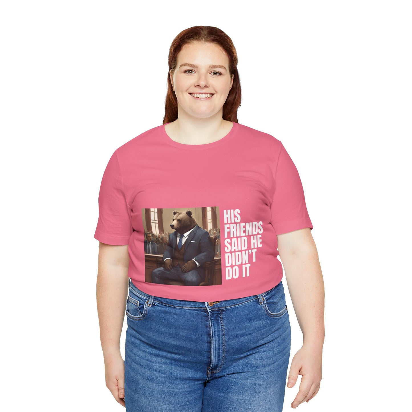Women's Bear Trial Tee - White Graphic